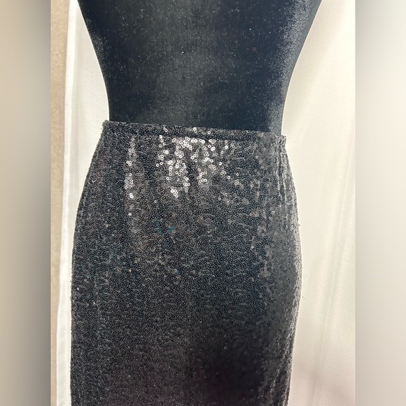 NWT Joe Fresh x Roxy Earle Sequin Black skirt - Picture 4 of 7